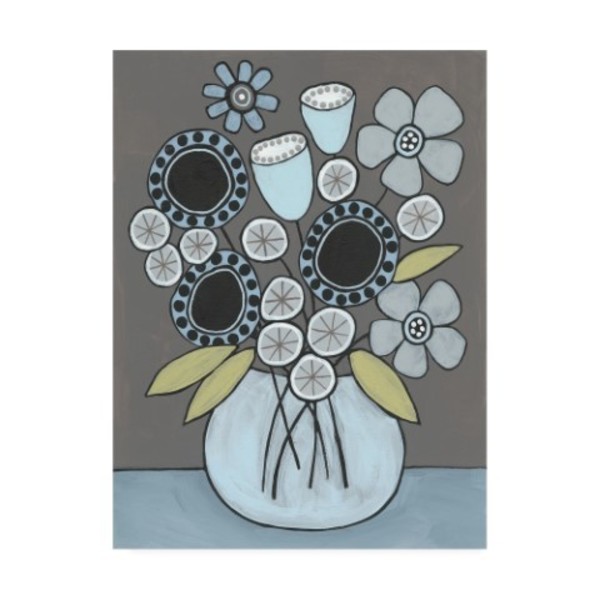 Trademark Fine Art Regina Moore 'Happy Garden Flowers I' Canvas Art, 14x19 WAG14731-C1419GG